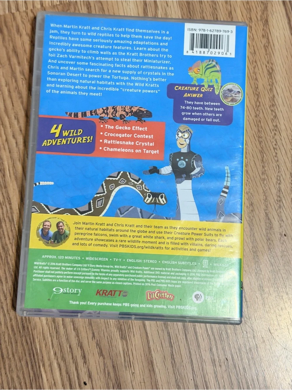 Wild Reptiles - Yellow Wild Kratts DVD